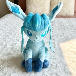 Pokemon Center Glaceon Plush Stuffed Animal Blue 10” Anime Pokedoll Eevee Japan